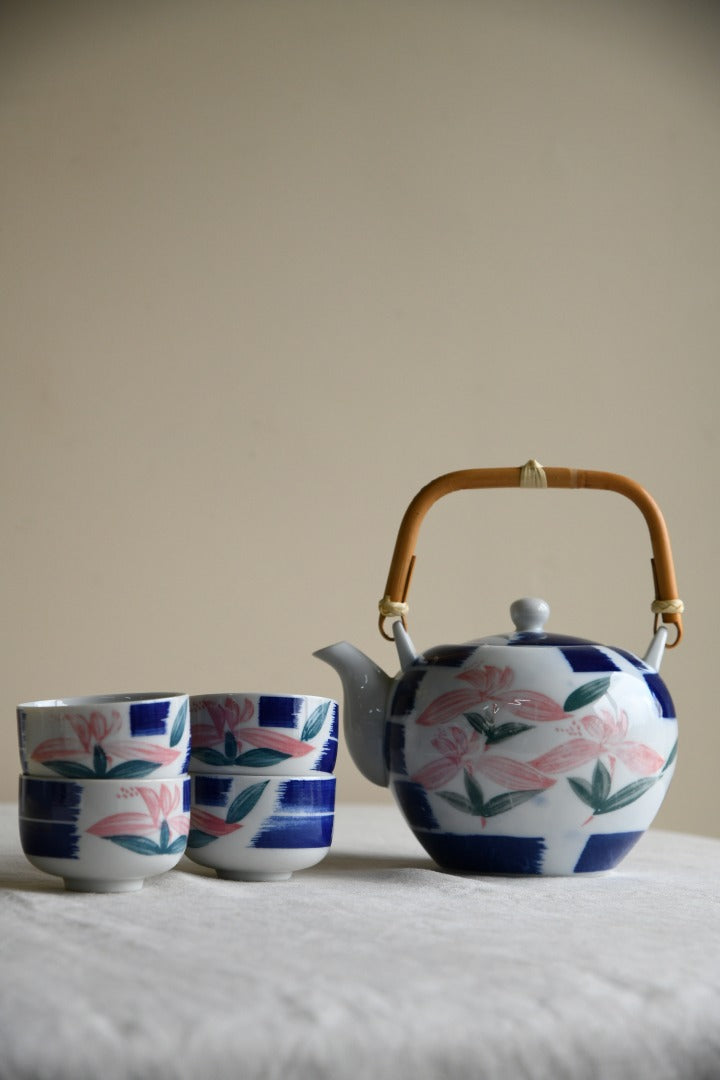 Japanese Teapot & 4 Cups