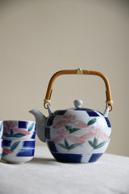 Japanese Teapot & 4 Cups