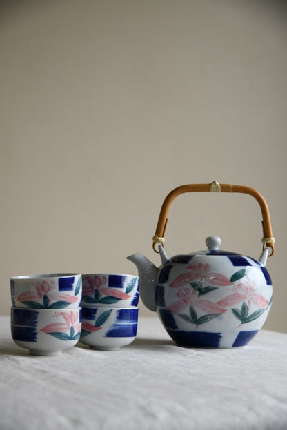 Japanese Teapot & 4 Cups