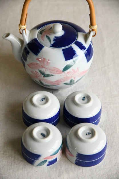 Japanese Teapot & 4 Cups