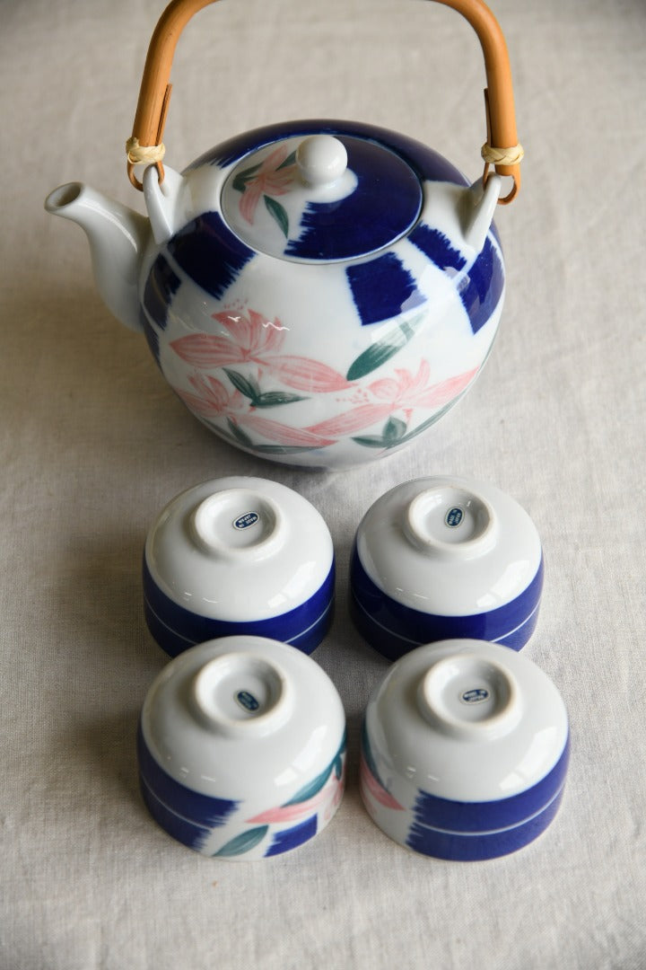 Japanese Teapot & 4 Cups
