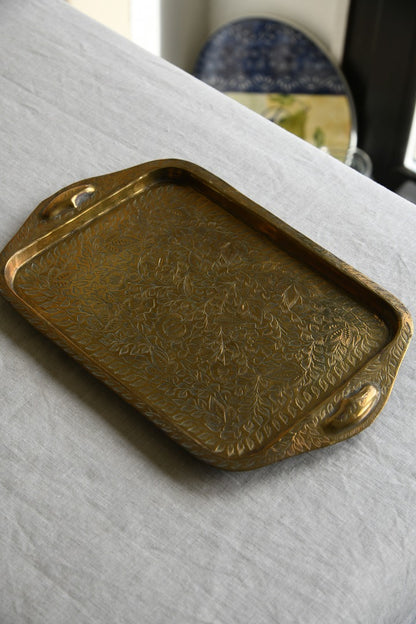 Vintage Eastern Brass Tray