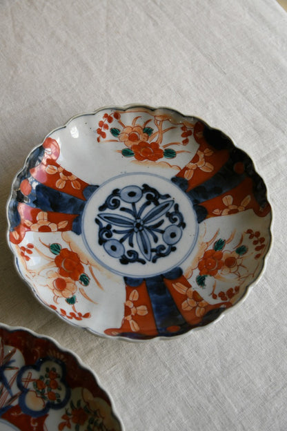 3 Antique Imari Plates