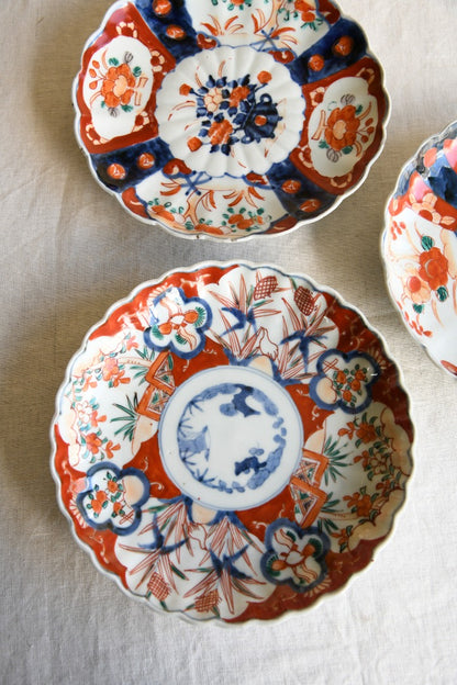 3 Antique Imari Plates