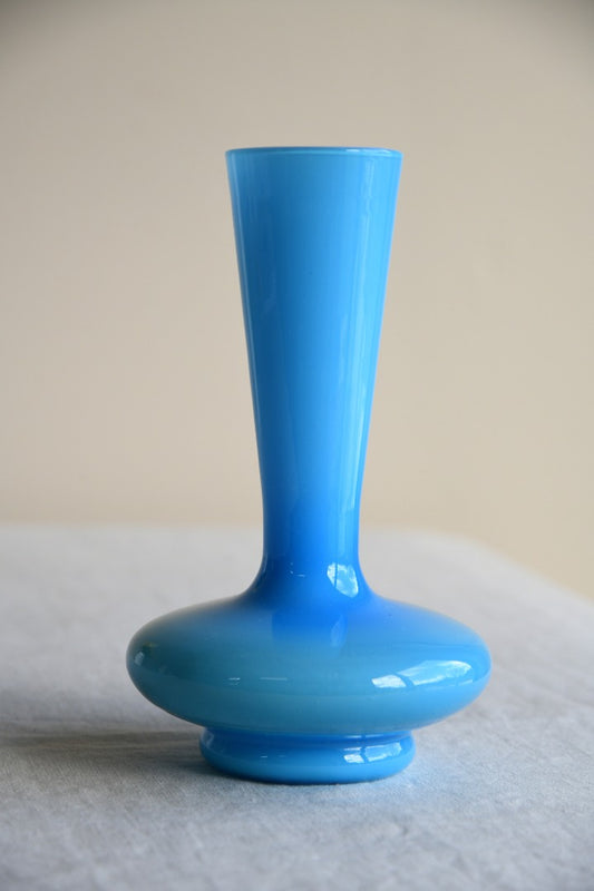 Vintage Blue Glass Vase