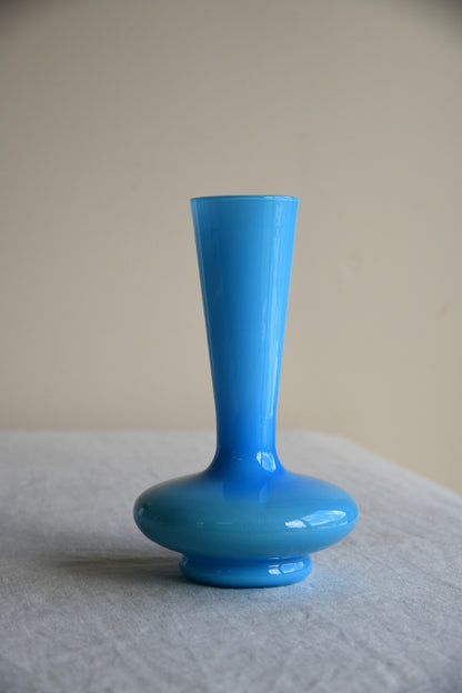 Vintage Blue Glass Vase