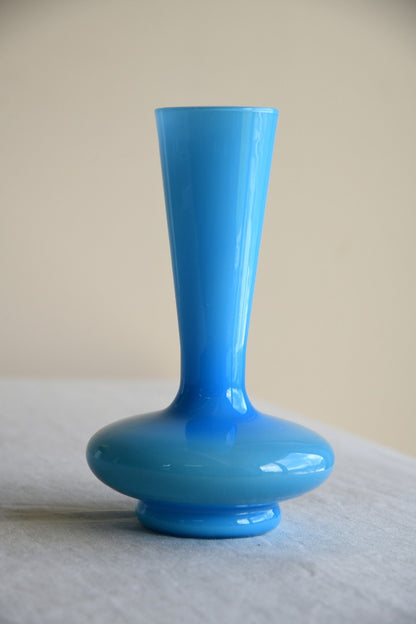 Vintage Blue Glass Vase