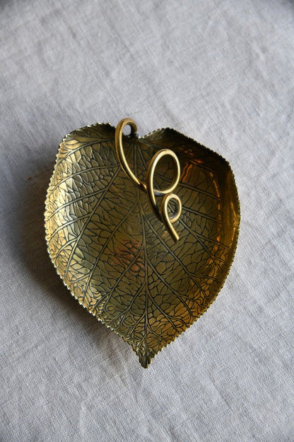 Brass Leaf Dish