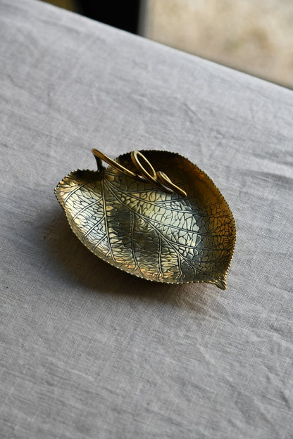 Brass Leaf Dish