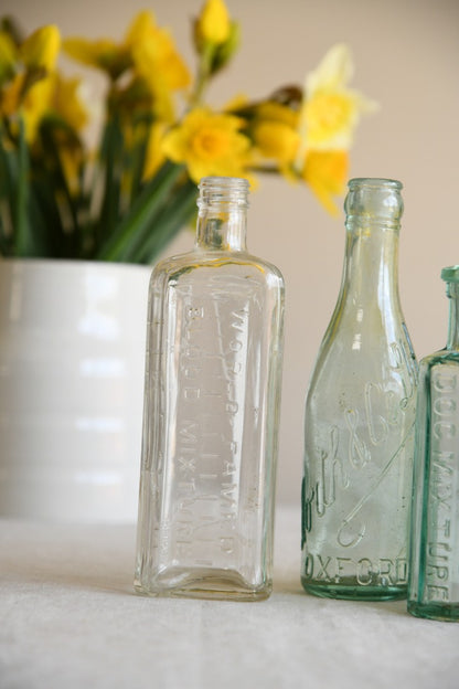 Collection of Vintage Glass Bottles