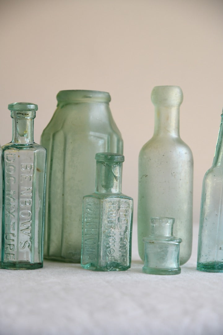 Collection of Vintage Glass Bottles