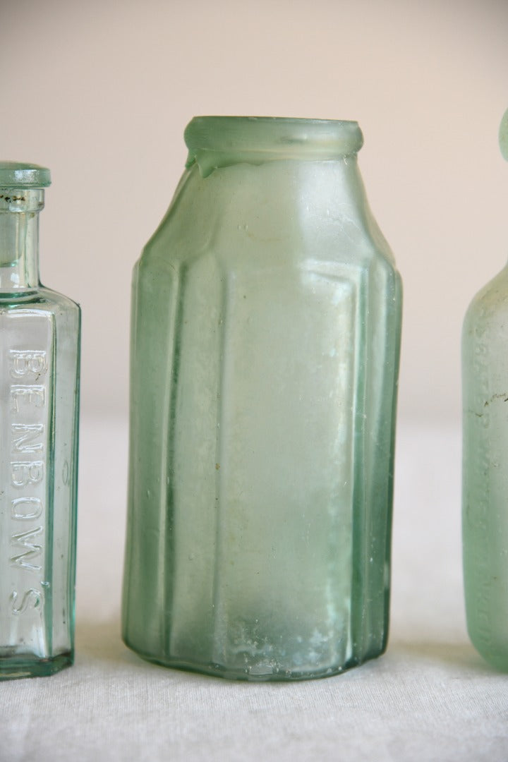 Collection of Vintage Glass Bottles