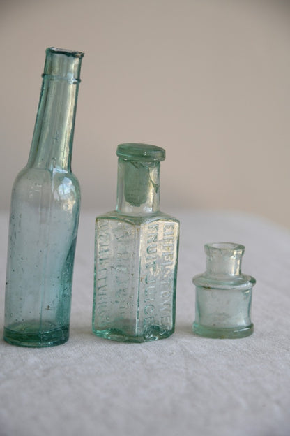 Collection of Vintage Glass Bottles