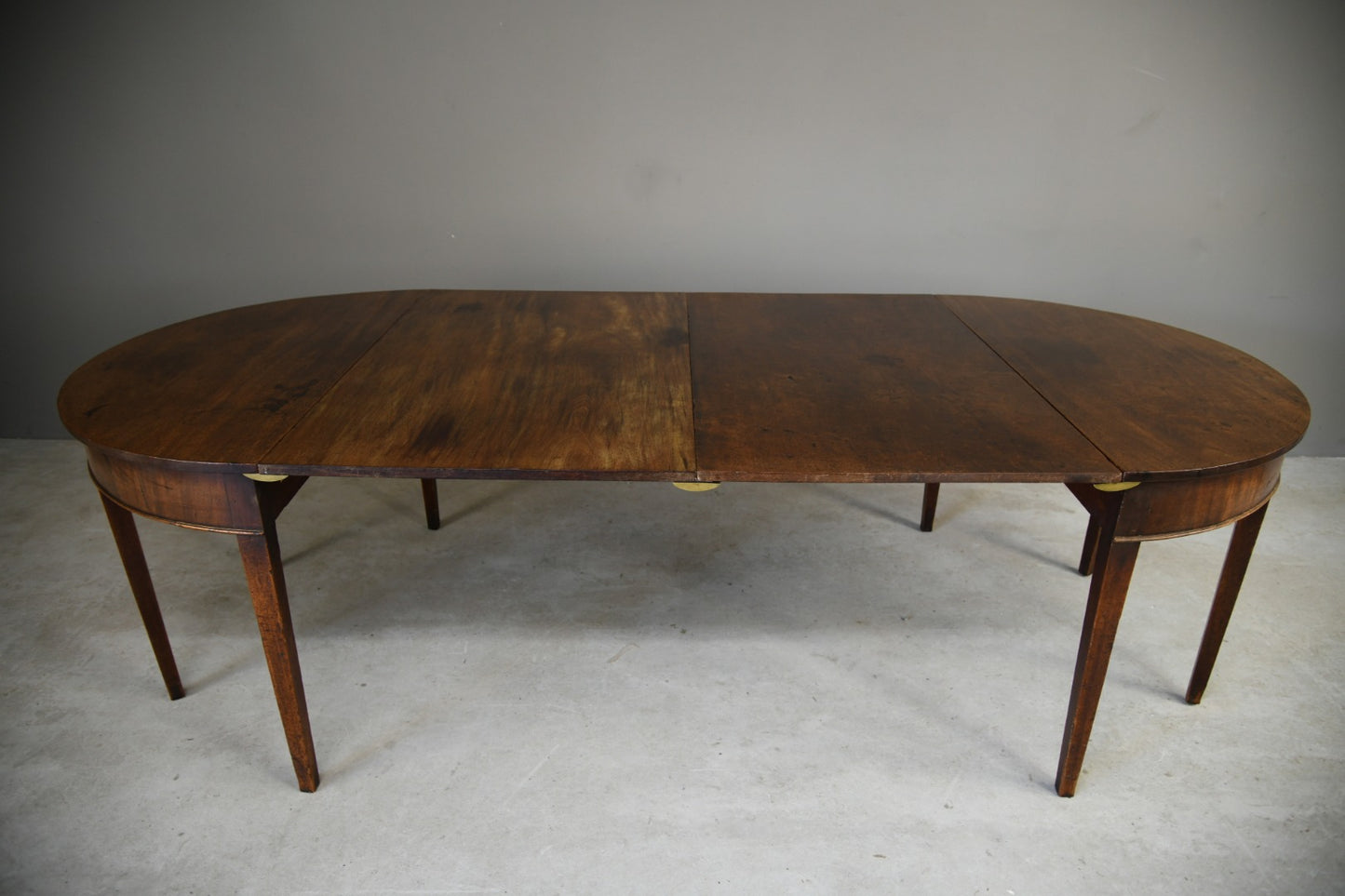 Antique Georgian Mahogany D End Dining Table