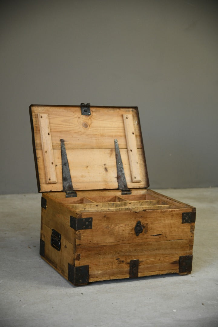 Antique Rustic Pine Chest