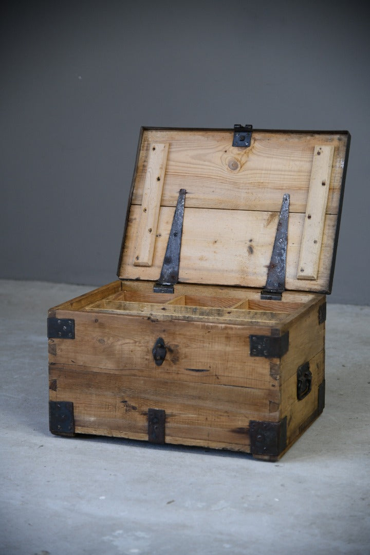 Antique Rustic Pine Chest