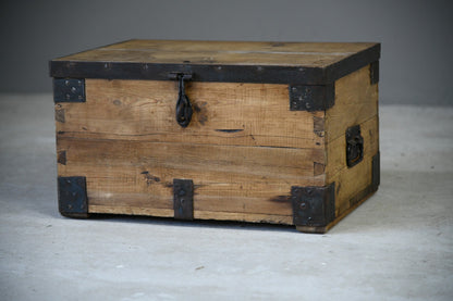 Antique Rustic Pine Chest