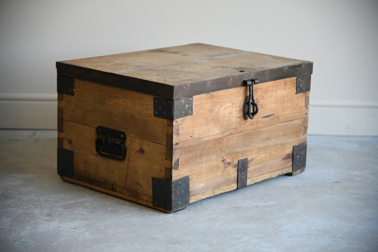 Antique Rustic Pine Chest