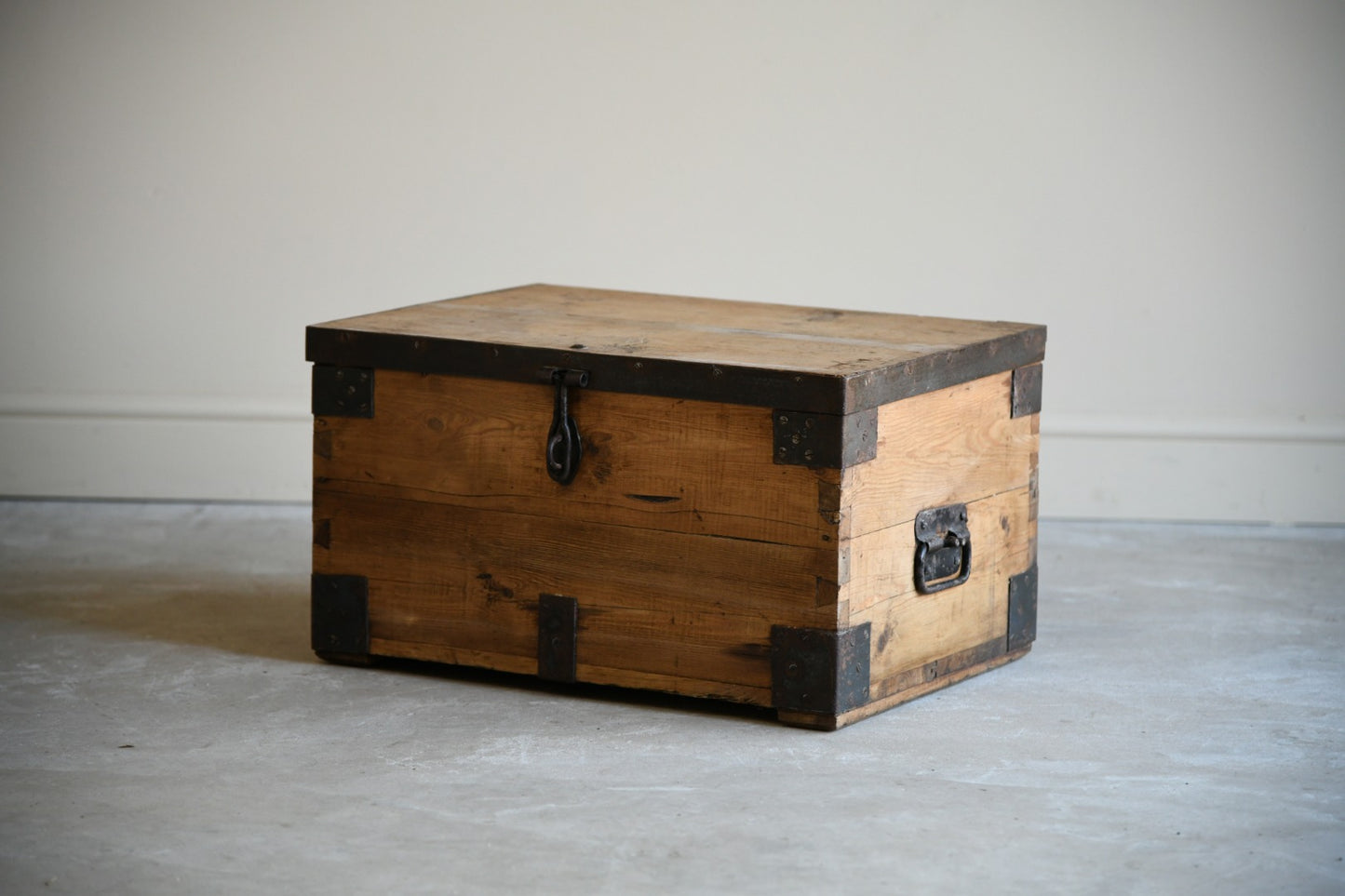 Antique Rustic Pine Chest