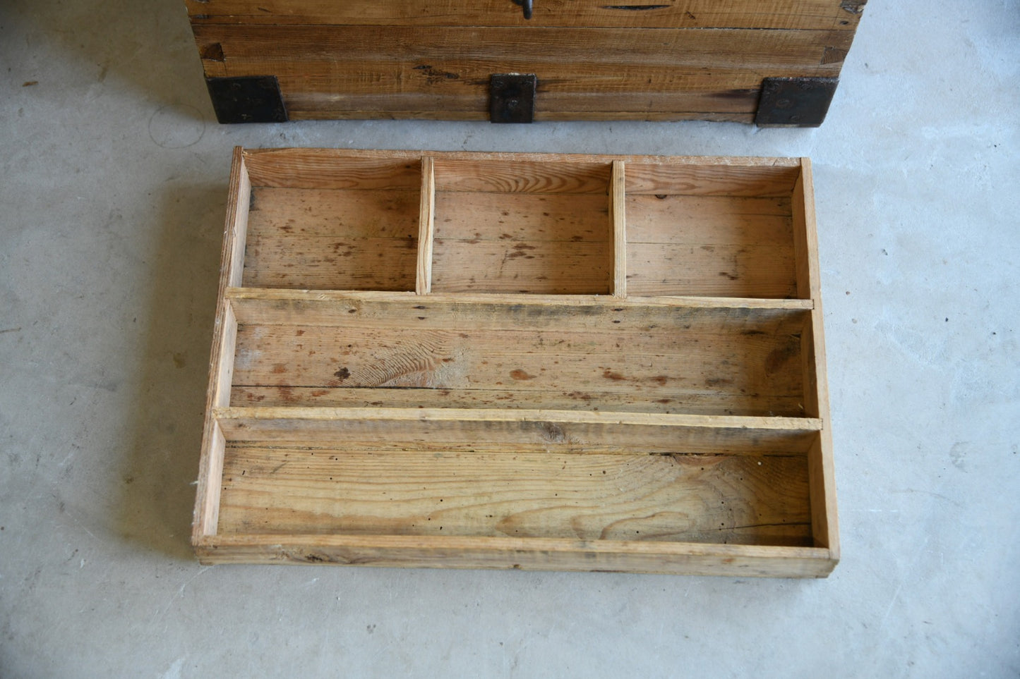 Antique Rustic Pine Chest