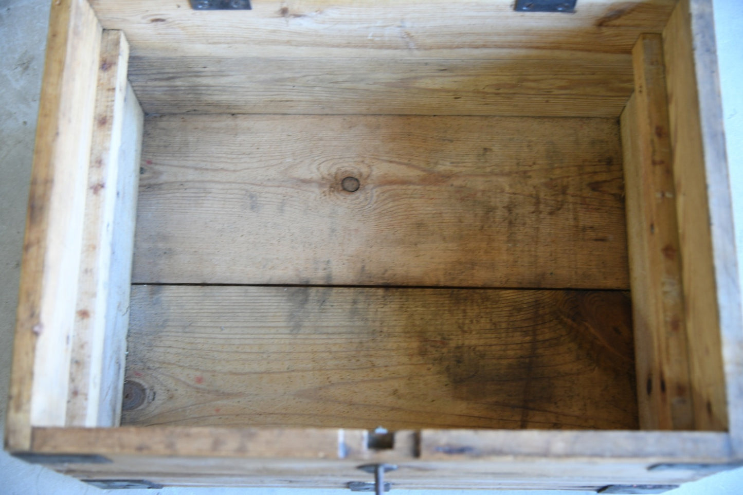 Antique Rustic Pine Chest