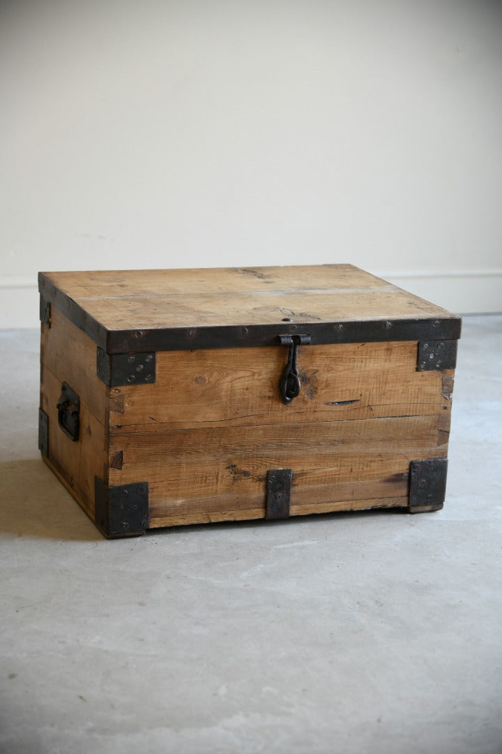 Antique Rustic Pine Chest