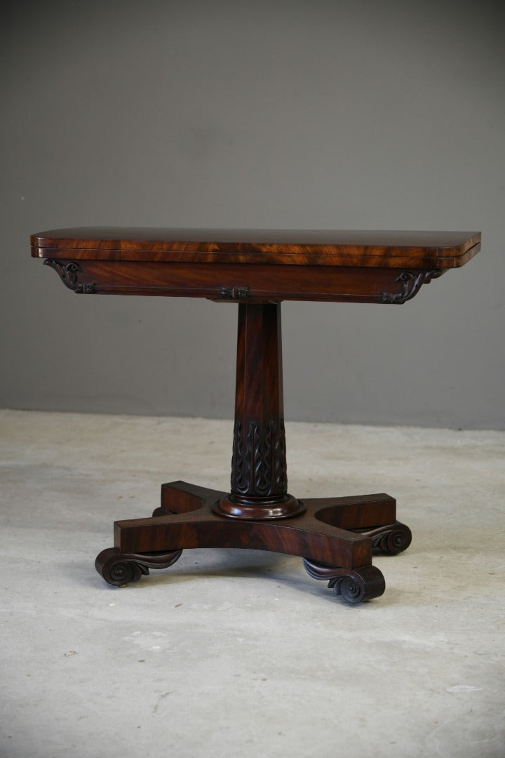 William IV Mahogany Card Table