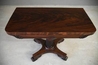 William IV Mahogany Card Table