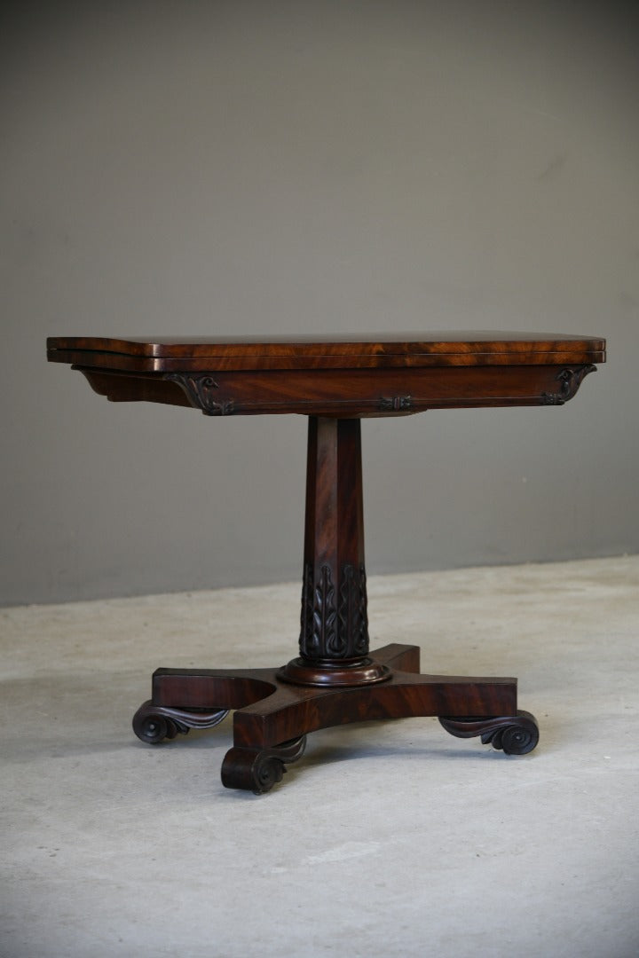 William IV Mahogany Card Table