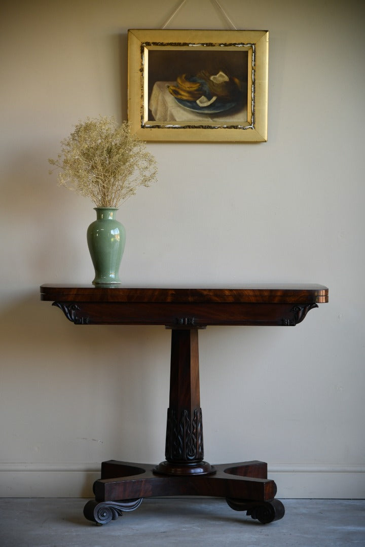 William IV Mahogany Card Table