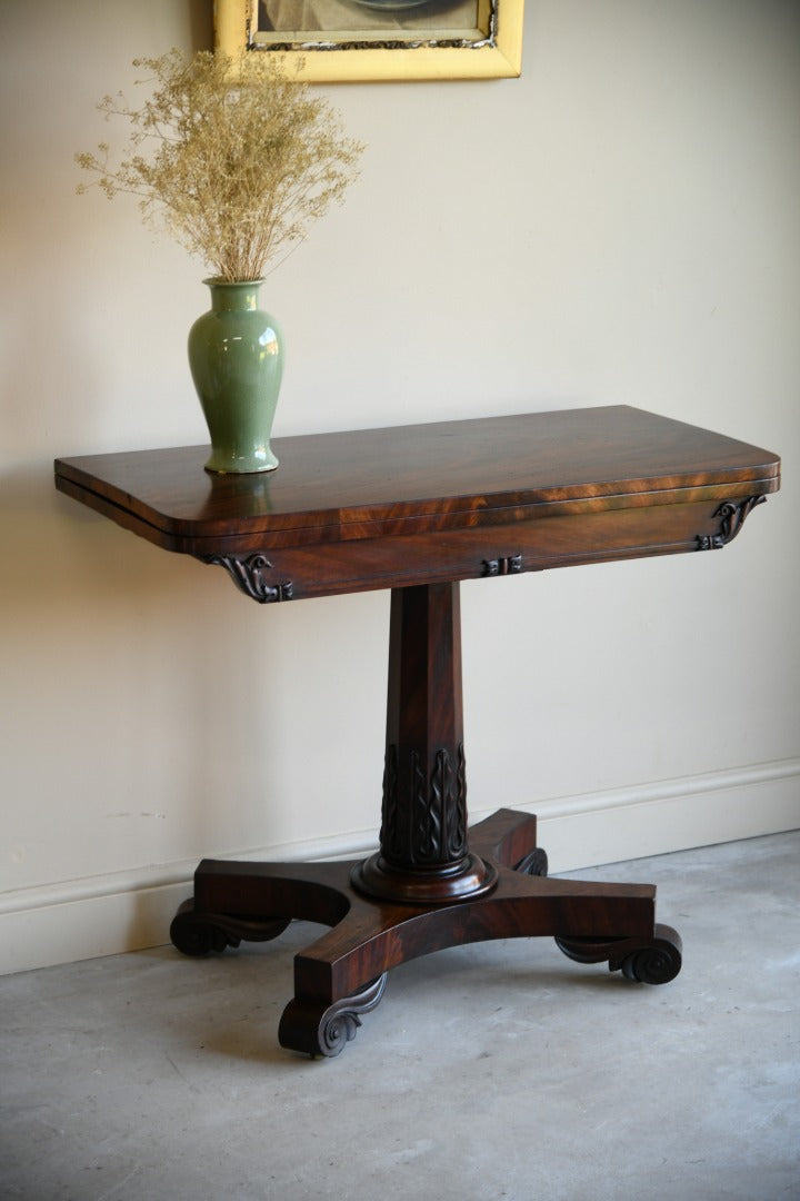 William IV Mahogany Card Table