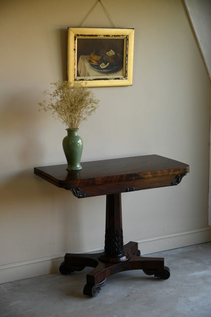 William IV Mahogany Card Table