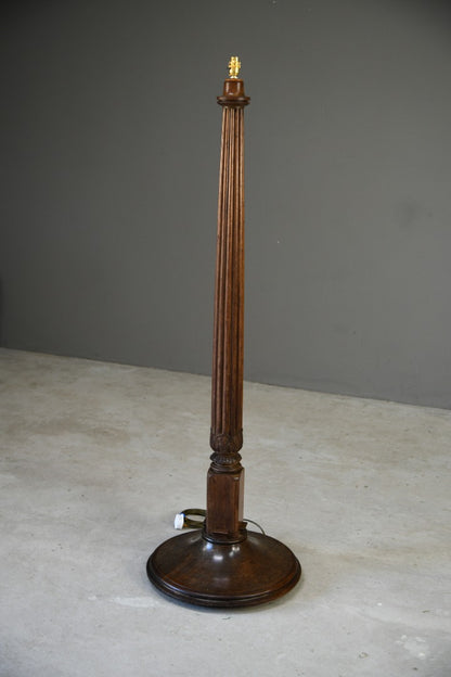 Mahogany Fluted Standard Lamp