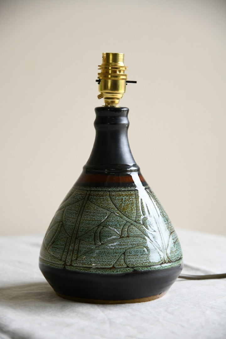 Vintage Celtic Pottery Lamp