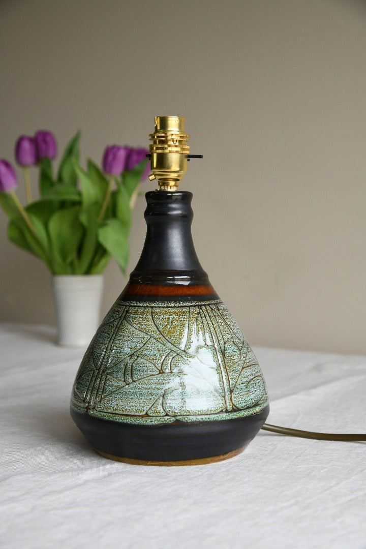 Vintage Celtic Pottery Lamp