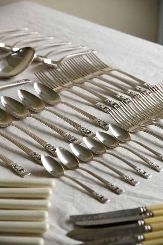 Large Vintage Cutlery Set