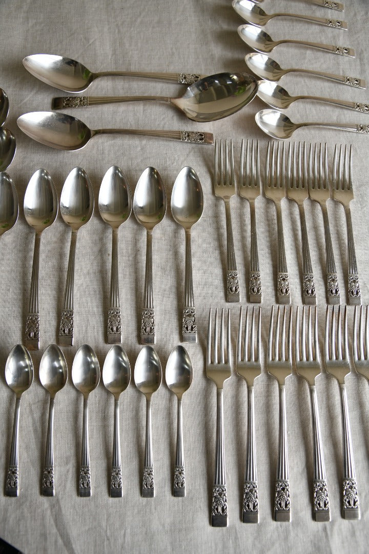 Large Vintage Cutlery Set