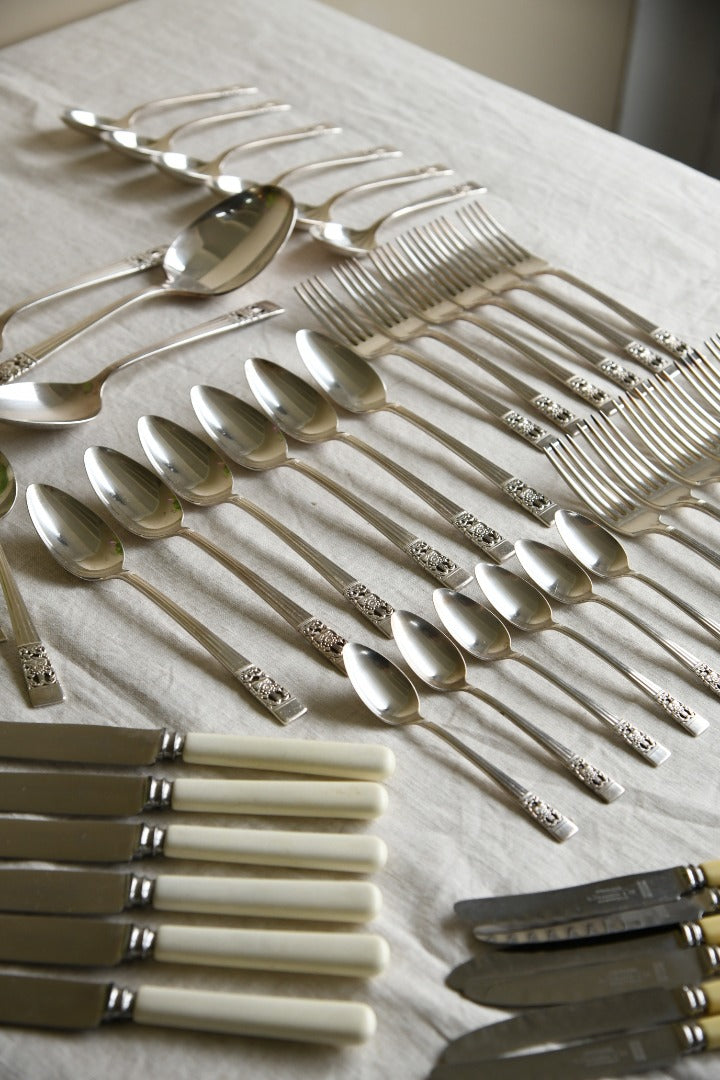 Large Vintage Cutlery Set