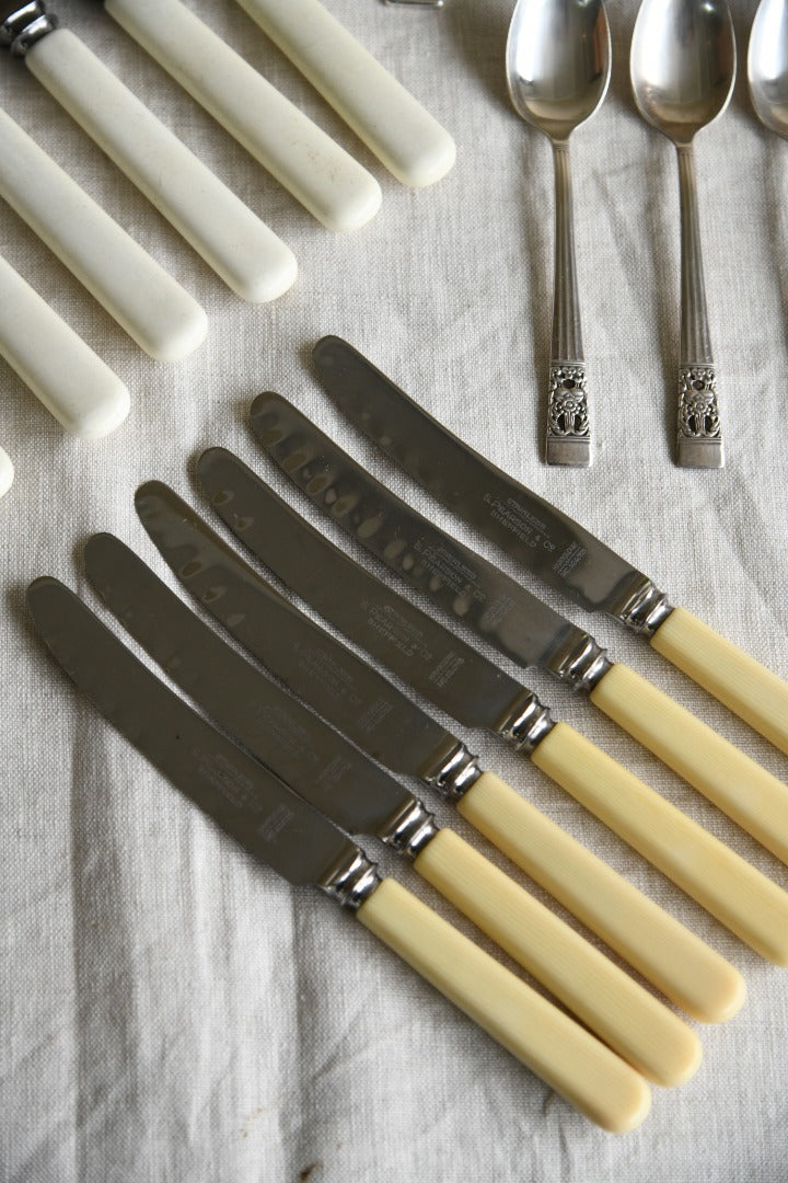 Large Vintage Cutlery Set