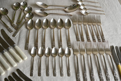 Large Vintage Cutlery Set