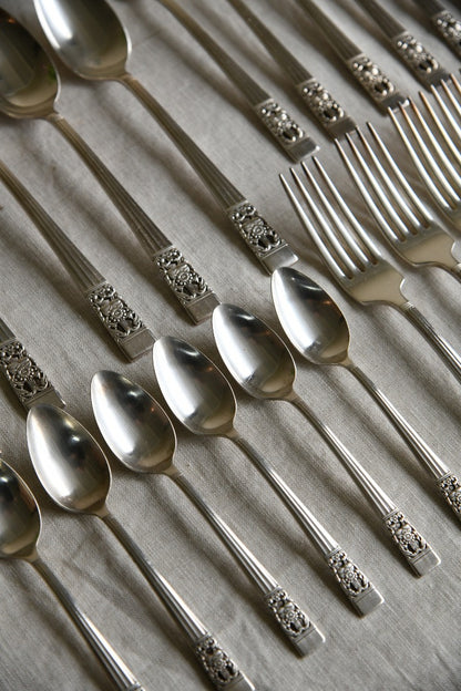 Large Vintage Cutlery Set