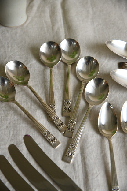 Large Vintage Cutlery Set