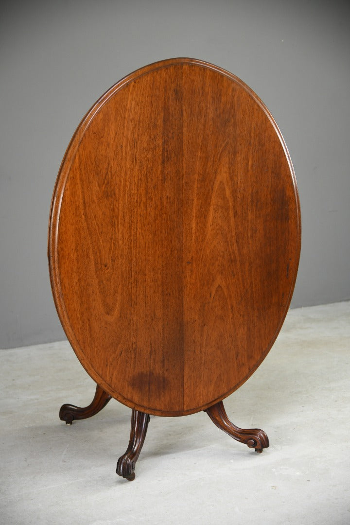 Victorian Oval Tilt Top Table