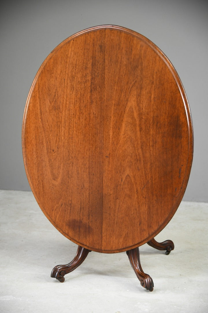 Victorian Oval Tilt Top Table