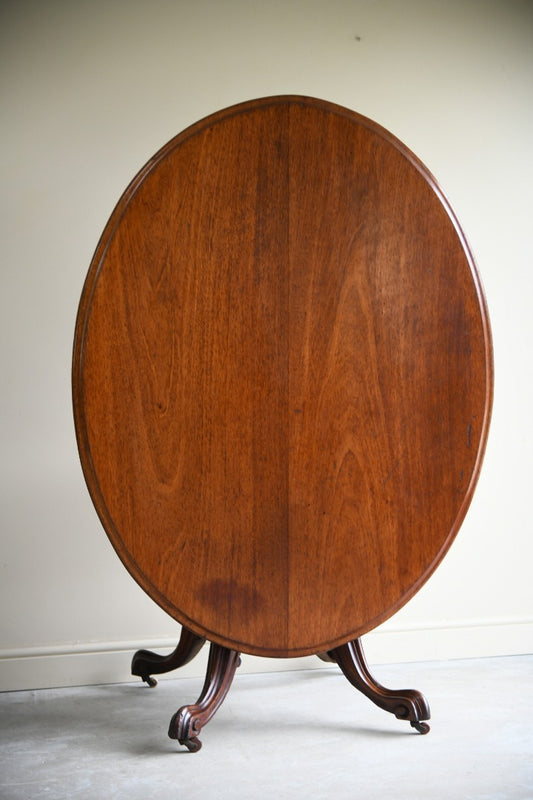 Victorian Oval Tilt Top Table