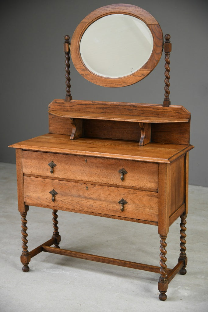 Early 20th Century Oak Dressing Table