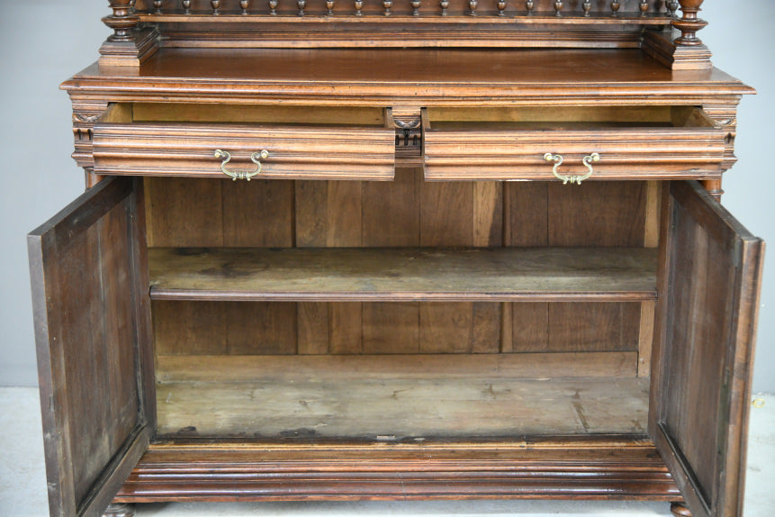 French Renaissance Revival Walnut Cabinet