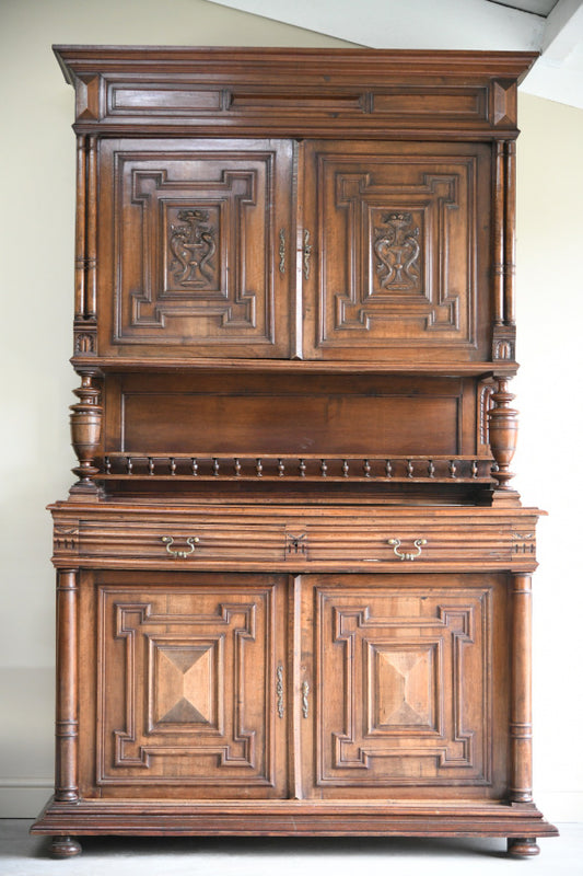 French Renaissance Revival Walnut Cabinet