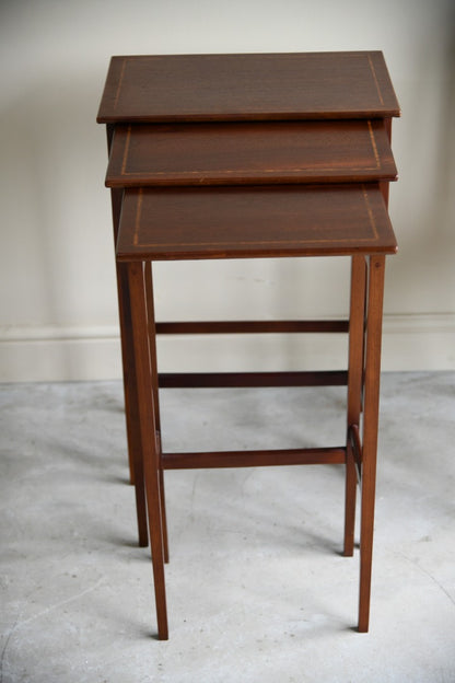 Edwardian Inlaid Nest of Tables