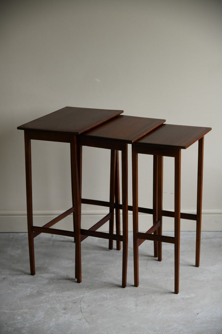 Edwardian Inlaid Nest of Tables